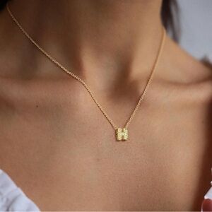 Gold Initial H Pendant Necklace - Elegant Women’s Jewelry